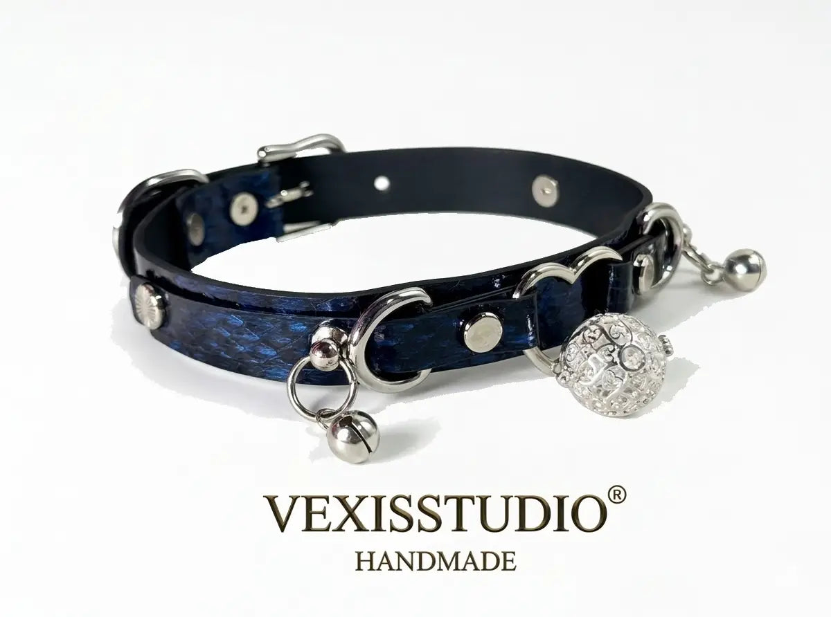 Blue Heart Choker Necklace
