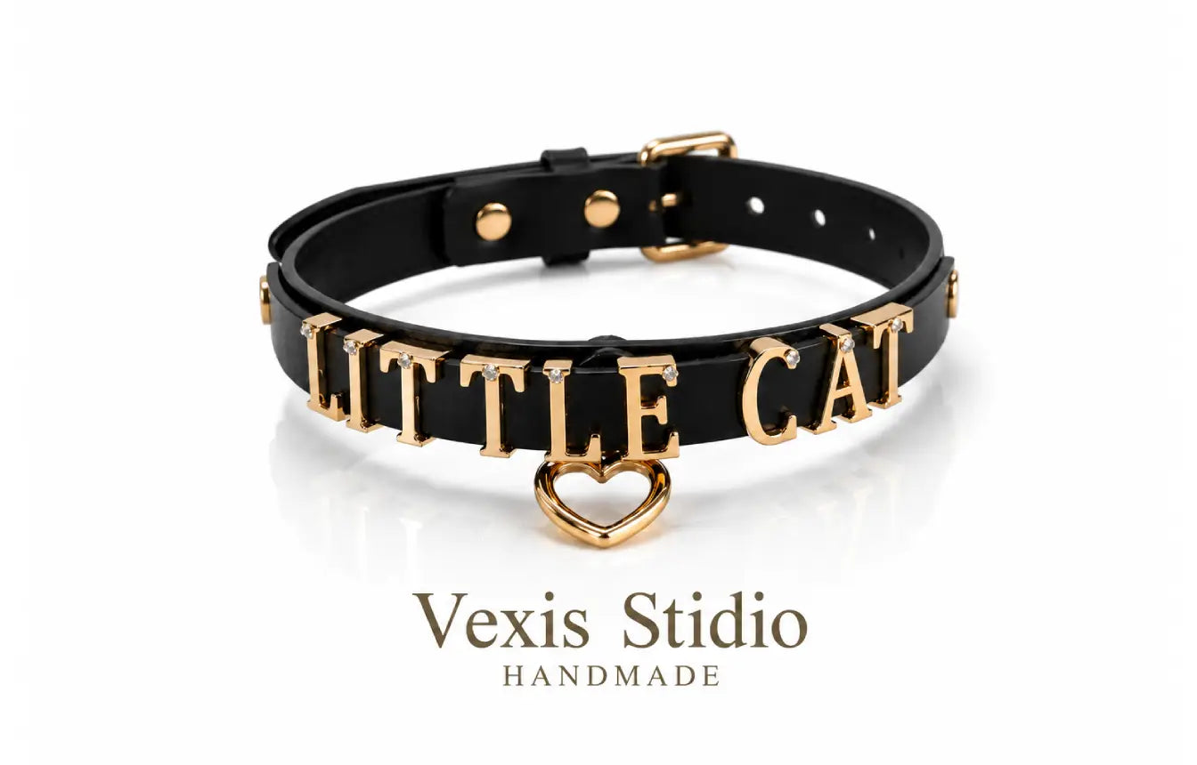 Custom Gold Letter Choker Necklace