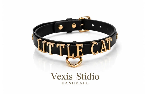Custom Gold Letter Choker Necklace