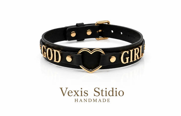 Custom Heart Nameplate Choker Necklace