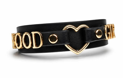 Custom Heart Nameplate Choker Necklace