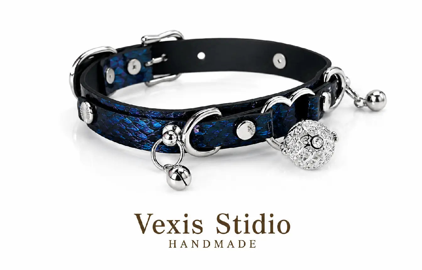 Blue Heart Choker Necklace