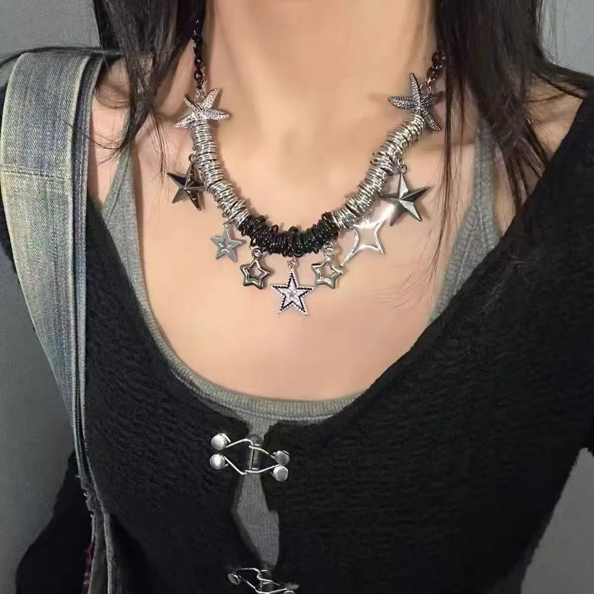 Starlit Layered Star Necklace