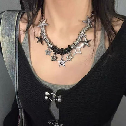 Starlit Layered Star Necklace