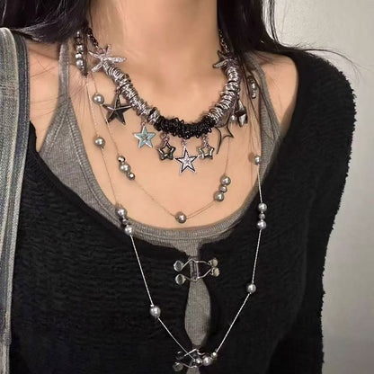 Starlit Layered Star Necklace