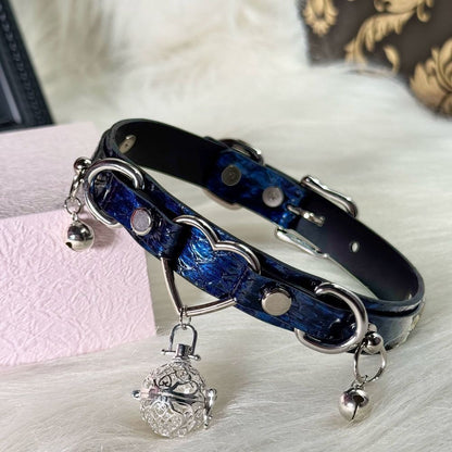 Blue Heart Choker Necklace