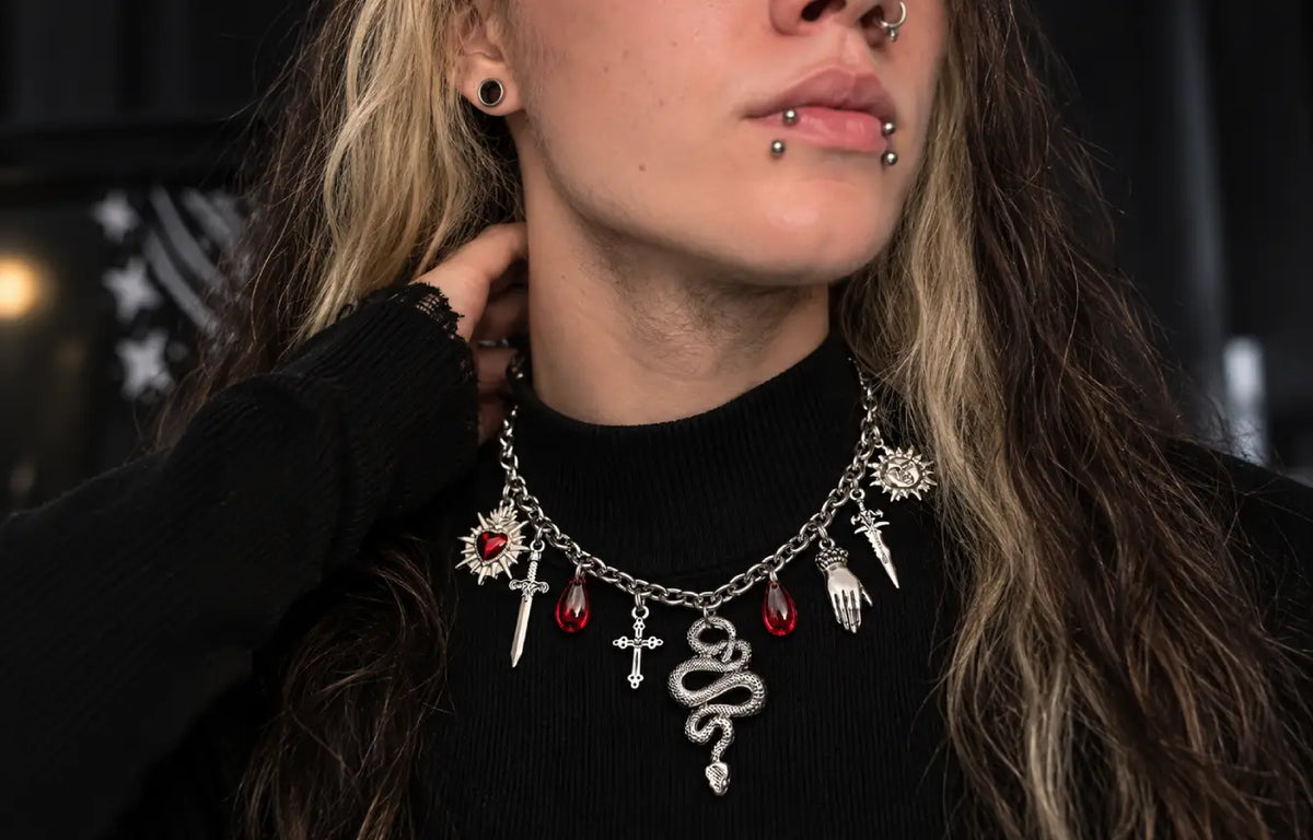 Sacred Relics Gothic Charm Necklace