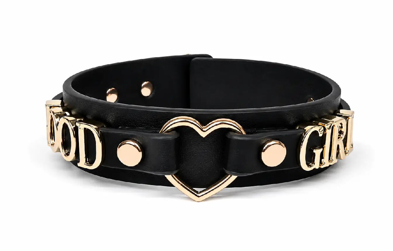 Custom Heart Nameplate Choker Necklace